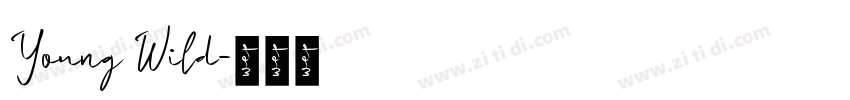 Young Wild字体转换